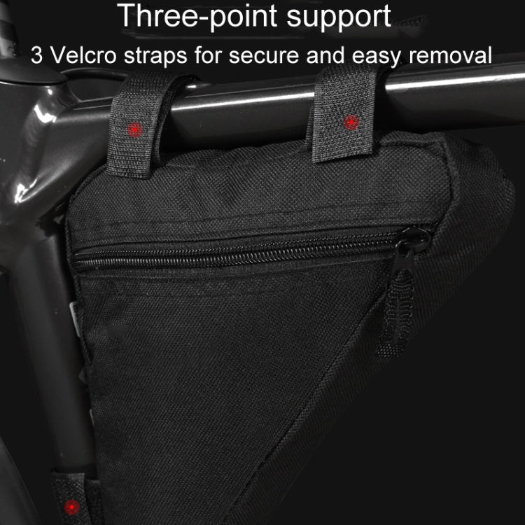 Large Capacity Bicycle Saddle Bag Outdoor Riding Triangle Toolkit(Black And Red)