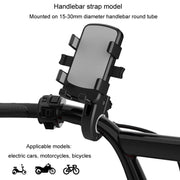Mountain Road Bike Phone Holder Motorcycle Aluminum Alloy Riding Navigation Bracket, Model: Handlebar Model