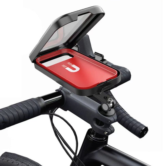 Water-resistant Motorcycle Bicycle Cell Phone Holder 360 Rotating Riding Navigation Holder, Model: Handlebar Stand