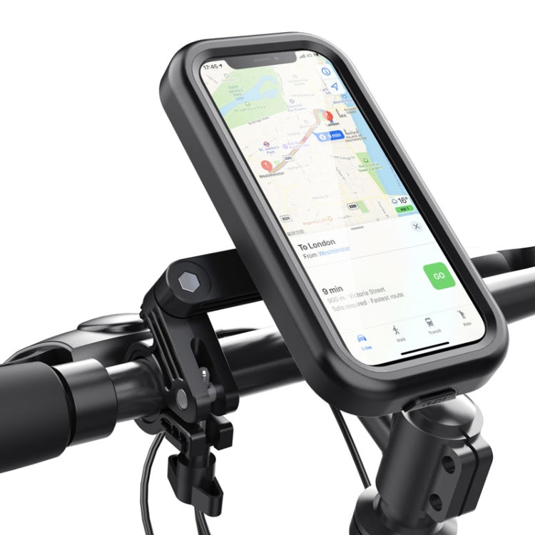Water-resistant Motorcycle Bicycle Cell Phone Holder 360 Rotating Riding Navigation Holder, Model: Handlebar