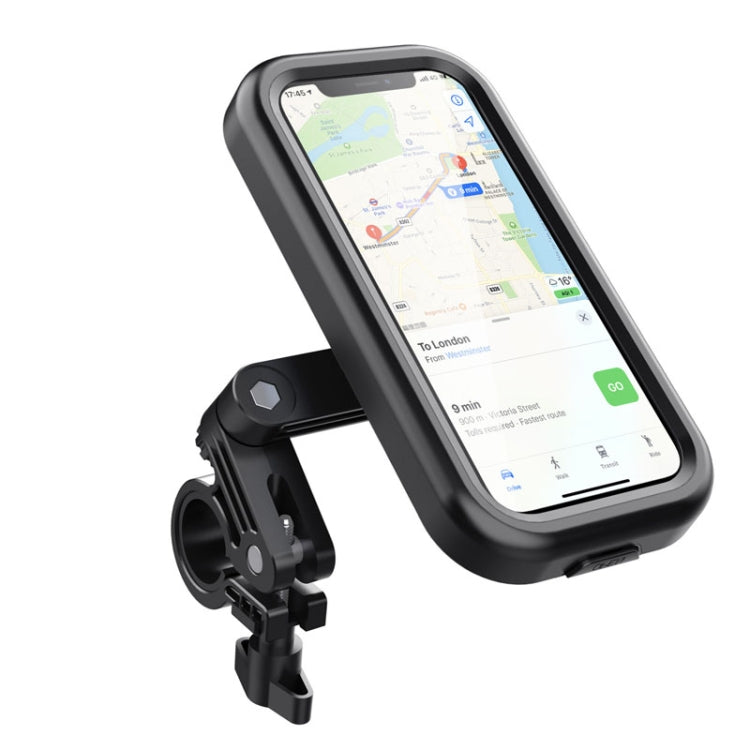 Water-resistant Motorcycle Bicycle Cell Phone Holder 360 Rotating Riding Navigation Holder, Model: Handlebar Stand