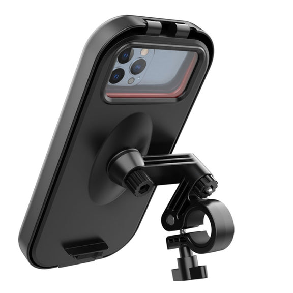 Water-resistant Motorcycle Bicycle Cell Phone Holder 360 Rotating Riding Navigation Holder, Model: Handlebar Stand