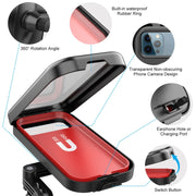 Water-resistant Motorcycle Bicycle Cell Phone Holder 360 Rotating Riding Navigation Holder, Model: Handlebar Stand