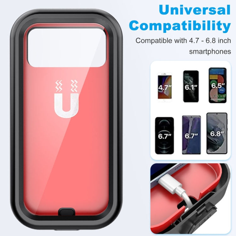 Water-resistant Motorcycle Bicycle Cell Phone Holder 360 Rotating Riding Navigation Holder, Model: Handlebar Stand