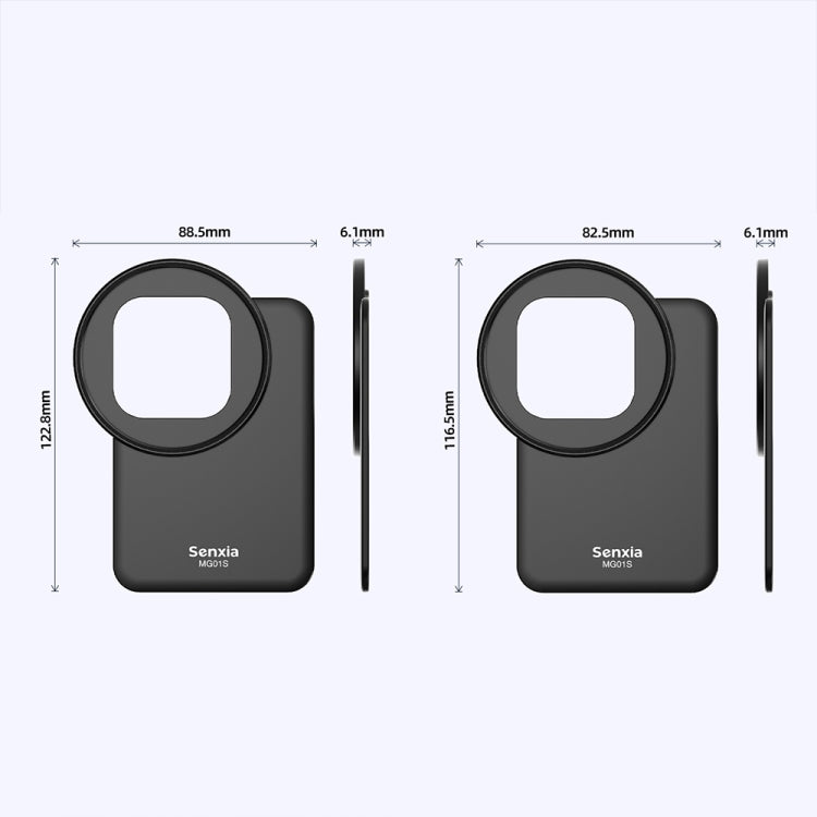 For iPhone Senxia Magsafe Magnetic Mobile Phone Filter Holder Phone Lens Adapter Base For 6.1-inch