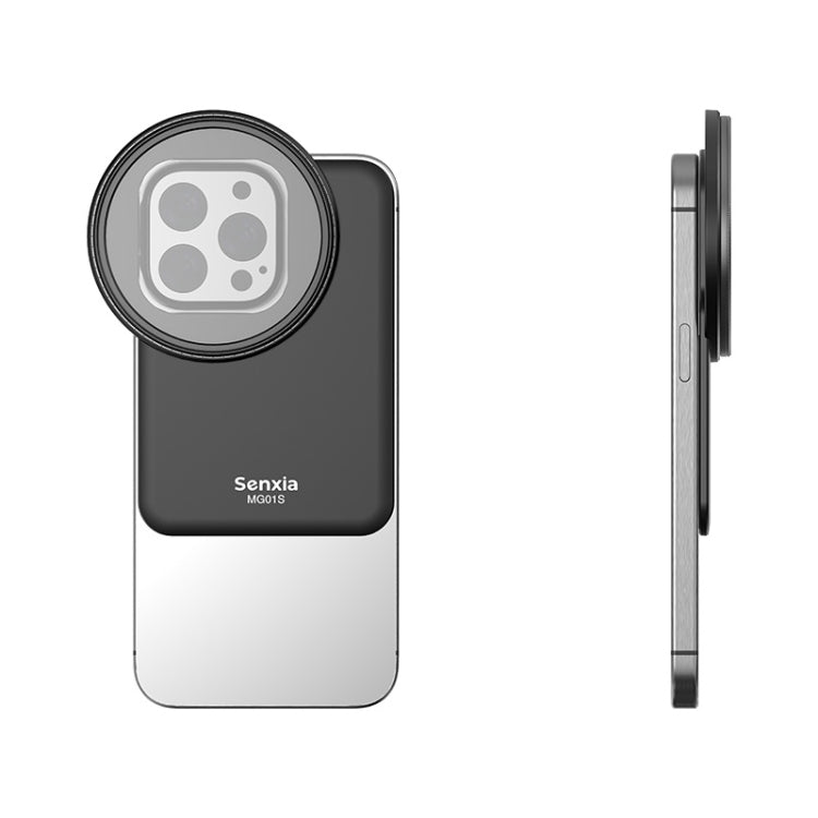 For iPhone Senxia Magsafe Magnetic Mobile Phone Filter Holder Phone Lens Adapter Base For 6.1-inch