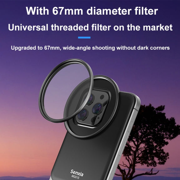For iPhone Senxia Magsafe Magnetic Mobile Phone Filter Holder Phone Lens Adapter Base For 6.1-inch