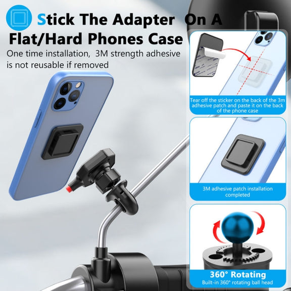 146A Bicycle Motorcycle Cell Phone Holder Rearview Mirror Handlebar Outdoor Riding Navigation Holder