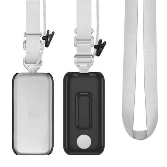 For Apple Vision Pro Battery PC Case Holder With Belt Clip And Shoulder Strap VR Headset Accessory(Mint Green)