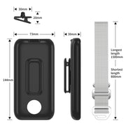 For Apple Vision Pro Battery PC Case Holder With Belt Clip And Shoulder Strap VR Headset Accessory(Mint Green)