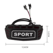 For KUGOO M5 AIMITE Electrical Scooter Rear Tail Light Brake Warning Lights(Black)