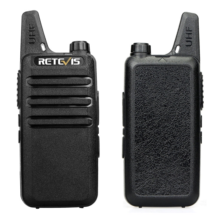 RETEVIS RT22 Hotel Mini Charging Two-Way Wireless Intercom Walkie Talkie(US Frequency with Plug)
