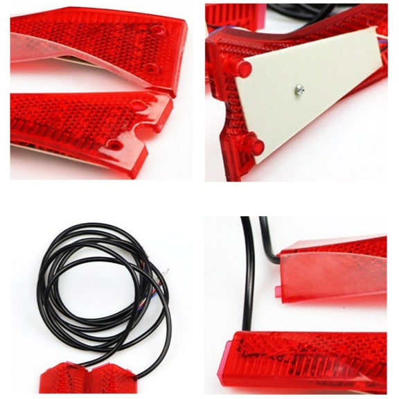 For KUGOO M4 AIMITE 1pair Electric Scooter Left and Right Turn Warning Lights(Red)