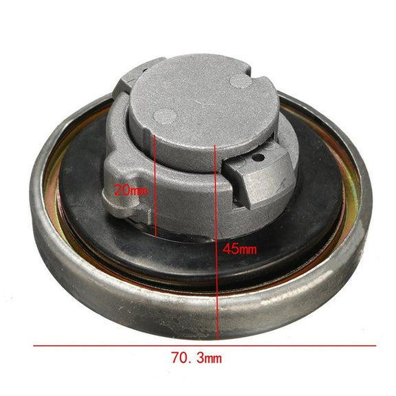 Suitable for Honda CA250 Motorcycle Modified Fuel Tank Cap(Silver)