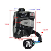 For Honda Click150i Left Handlebar Turn Signal Motorcycle Switch Accessories(Black)