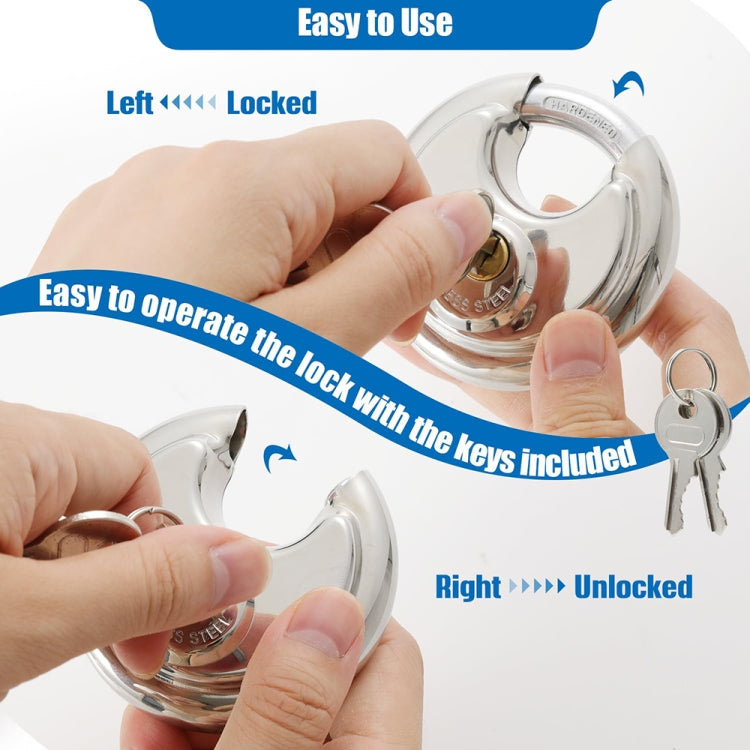 60mm Household Anti-Theft Rust-Proof And Water-resistant Pure Copper Core Round Padlock