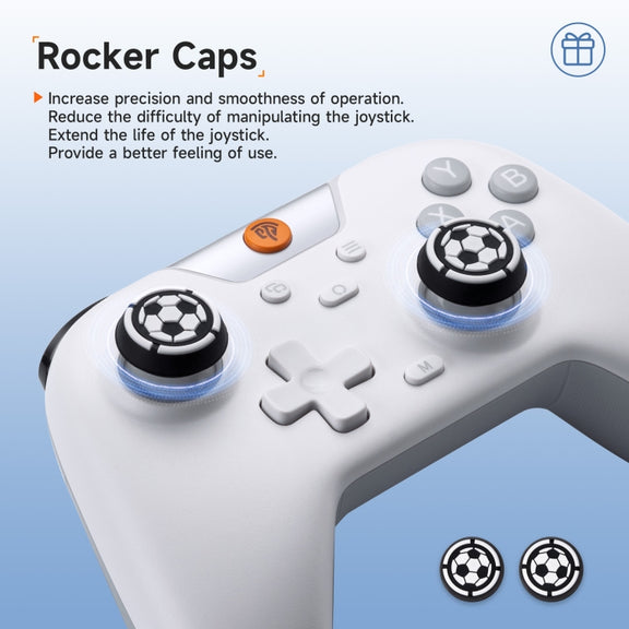 EasySMX X05 Wireless Gamepad Hall RGB Effect Controller For PC / Phone / Switch / Steam Deck(White)