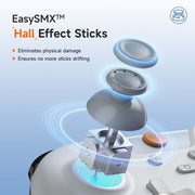 EasySMX X05 Wireless Gamepad Hall RGB Effect Controller For PC / Phone / Switch / Steam Deck(White)