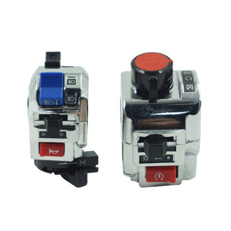 For Storm Taizi 150 Motorcycle Left And Right Handlebar Switch Assembly(Silver)