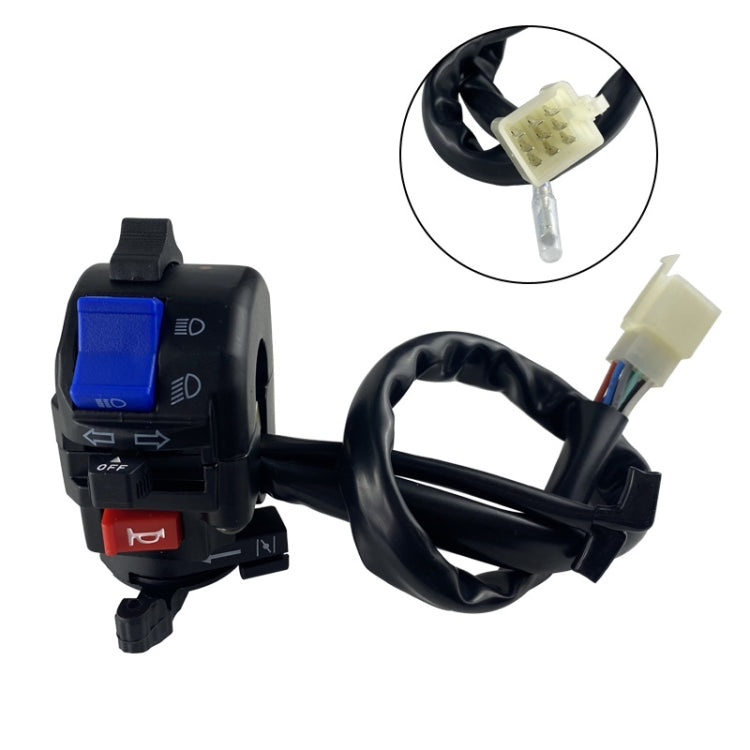 For Storm Taizi 150 Motorcycle Left And Right Handlebar Switch Assembly(Silver)