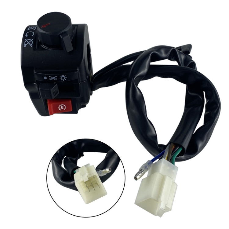 For Storm Taizi 150 Motorcycle Left And Right Handlebar Switch Assembly(Silver)