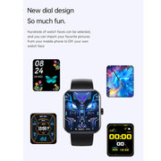 F16 2.0-inch IP67 Water-resistant Wellness Tracking Bluetooth Call Smart Watch(Black)