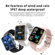 F16 2.0-inch IP67 Water-resistant Wellness Tracking Bluetooth Call Smart Watch(Black)