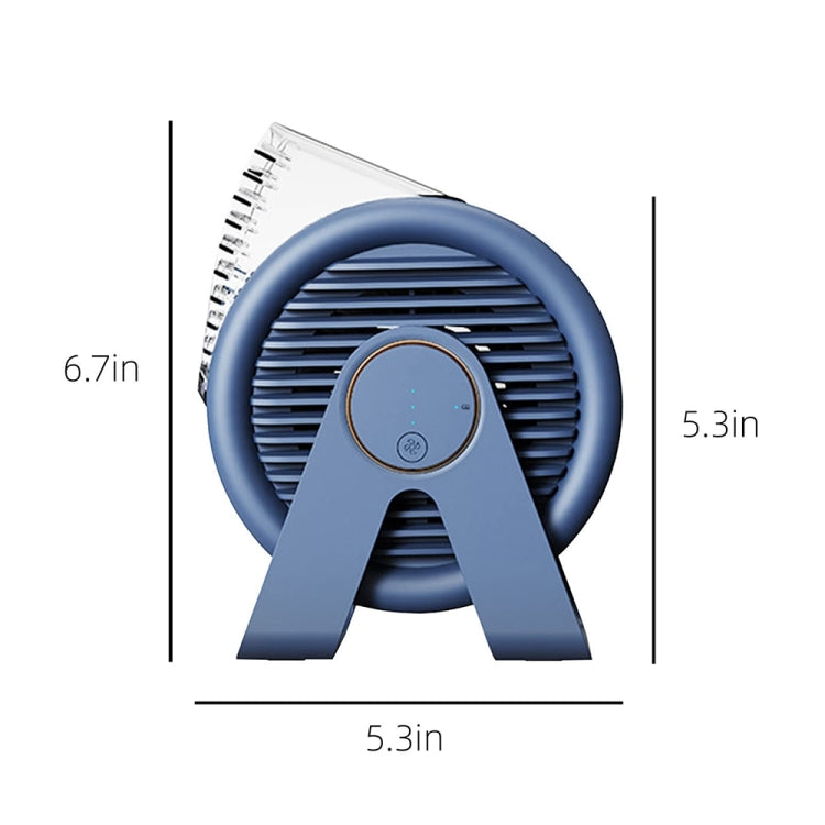 F7 Snail-shaped Desktop Mini Portable Bladeless Air Circulation Fan(White)
