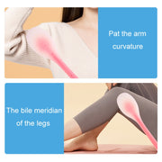 Meridian Points Gua Sha Patting Board Silicone Palm Massage Whacker, Style: Pink 32cm