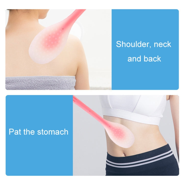 Meridian Points Gua Sha Patting Board Silicone Palm Massage Whacker, Style: Blue 38cm