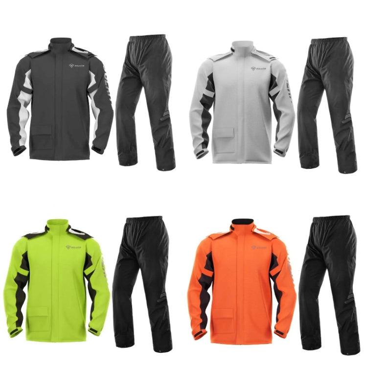 SULAITE Outdoor Motorcycle Riding Full Body Split Raincoat Suit, Size: L(Green)