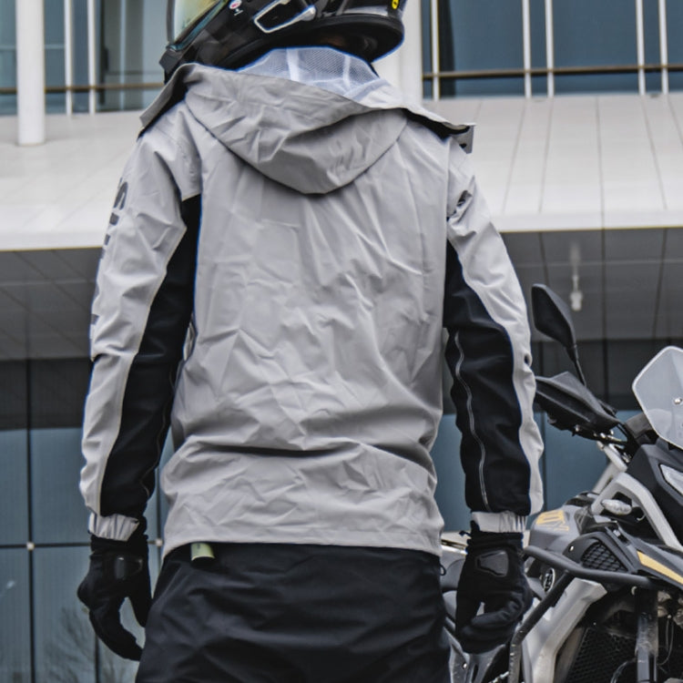 SULAITE Outdoor Motorcycle Riding Full Body Split Raincoat Suit, Size: M(Orange)