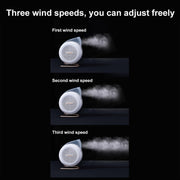 F5 USB Charging Colorful Lighting Effect Desktop Negative Ion Purification Air Fan(White)