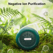 F5 USB Charging Colorful Lighting Effect Desktop Negative Ion Purification Air Fan(White)