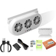 USB Plug-In Car Window Exhaust Fan Car Air Circulation Cooling Ventilation Fan, Color: White - Heating & Fans by PMC TechLife | Online Shopping South Africa | PMC TechLife | Buy Now Pay Later Mobicred