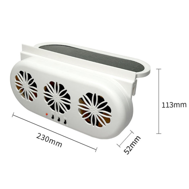 USB Plug-In Car Window Exhaust Fan Car Air Circulation Cooling Ventilation Fan, Color: White