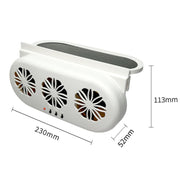 USB Plug-In Car Window Exhaust Fan Car Air Circulation Cooling Ventilation Fan, Color: White