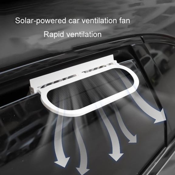 USB Plug-In Car Window Exhaust Fan Car Air Circulation Cooling Ventilation Fan, Color: White