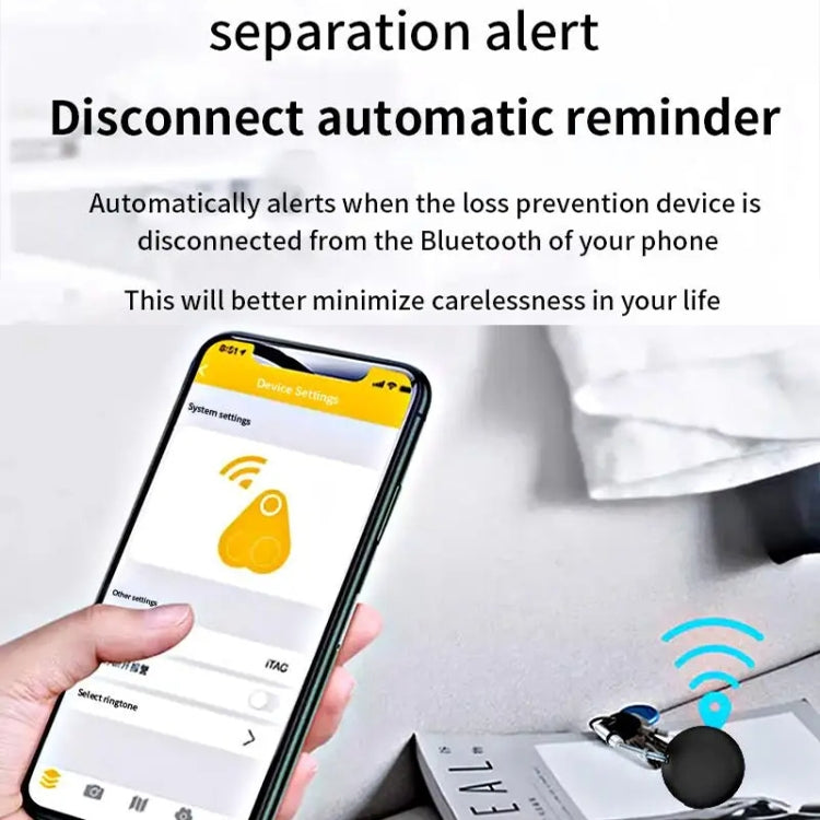 Mini Pet Smart Anti-lost Device Portable GPS Locator Bluetooth Tracker(Black)