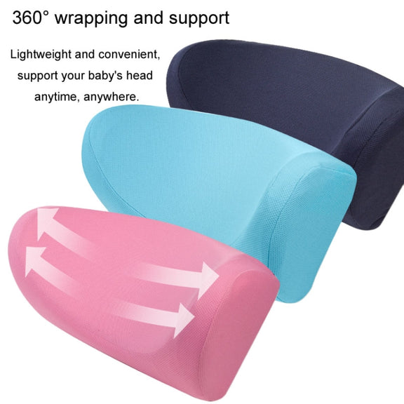 Car U-shaped Neck Pillow Soft Headrest Children Car Seat Side Sleeping Pillow(Sky Blue)
