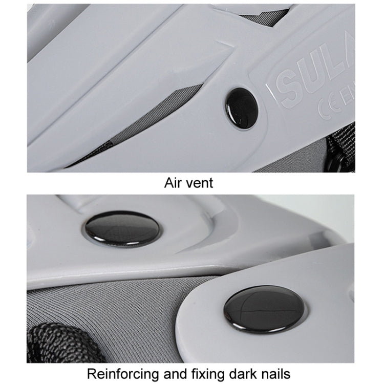 SULAITE Motorcycle Outdoor Riding Breathable Protective Equipment, Color: 2pcs /Set Elbow Pads Gray