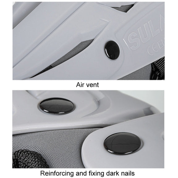 SULAITE Motorcycle Outdoor Riding Breathable Protective Equipment, Color: 2pcs /Set Elbow Pads Gray