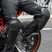SULAITE Cycling Honeycomb Breathable Heat Dissipation Motorcycle Adjustable Protective Gear, Style: 2pcs /Set Elbow Pads
