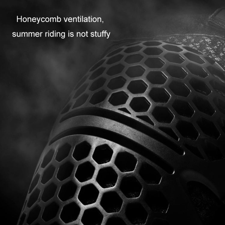 SULAITE Cycling Honeycomb Breathable Heat Dissipation Motorcycle Adjustable Protective Gear, Style: 2pcs /Set Elbow Pads