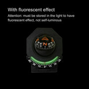 2 In 1 Car Compass With Slope Gauge Foldable High Precision Guide Ball(English Version)