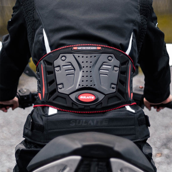 SULAITE Motorcycle Riding Breathable Anti-Fall Belt, Color: Red L/XL