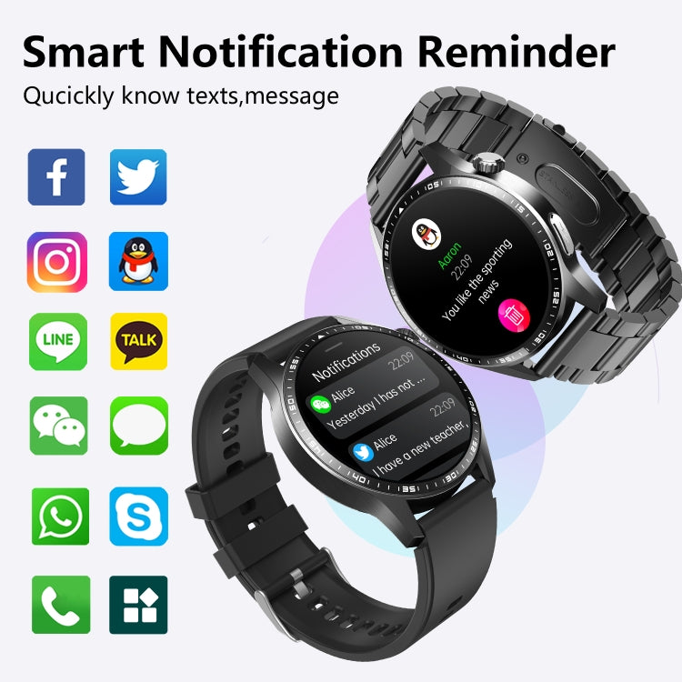 F400  1.55 Inch Screen Smart Watch Support ECG/ Blood Oxygen / Blood Sugar / 150+ Sports Mode, Color: Black Bamboo