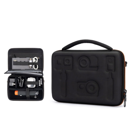Cwatcun H91 Medium Sports Camera Case Portable Water-resistant EVA Digital Camera Storage Bag(Black)