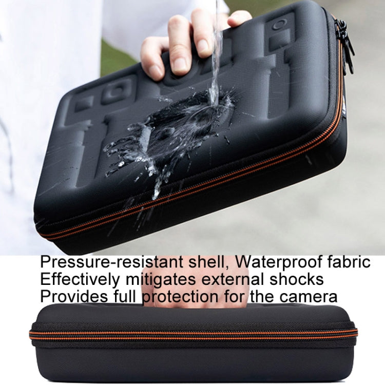 Cwatcun H91 Medium Sports Camera Case Portable Water-resistant EVA Digital Camera Storage Bag(Black)
