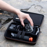 Cwatcun H91 Medium Sports Camera Case Portable Water-resistant EVA Digital Camera Storage Bag(Black)